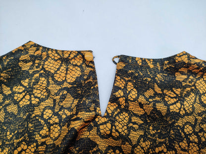 Yves Saint Laurent Color Shirt, Cut and Sewn, Floral Print, Size 36, Top