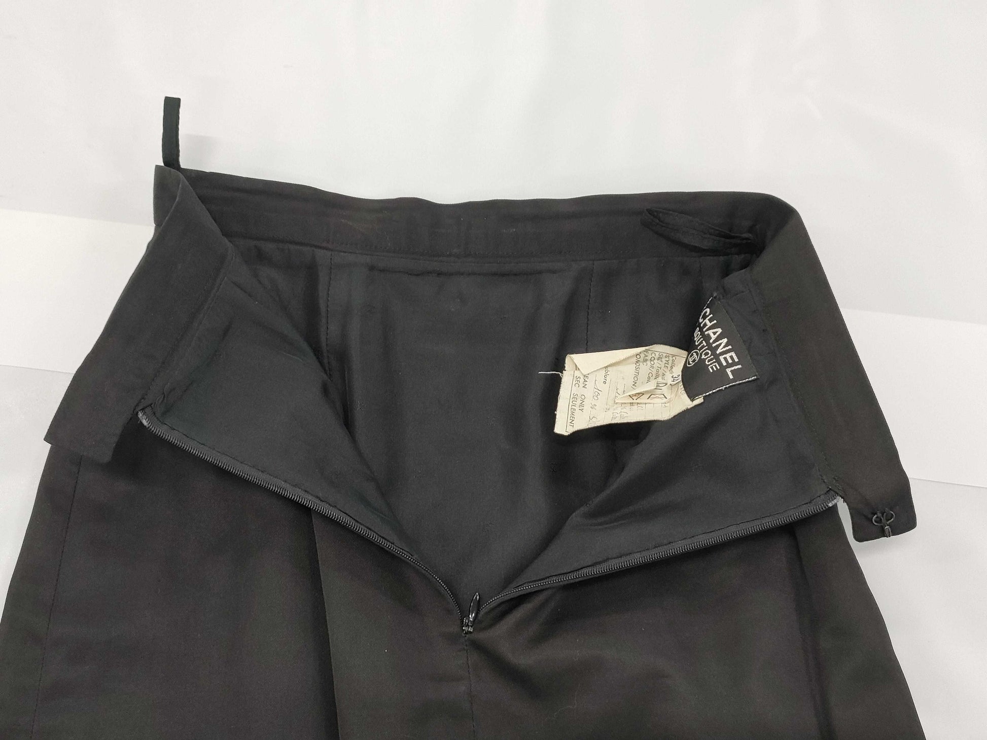 CHANEL Skirt Black Size 34 Skirt