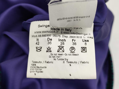 FENDI Vintage Green Skirt with Belt, Size 42