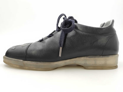 CHANEL Sneakers Leather Black 351/2 Sneakers