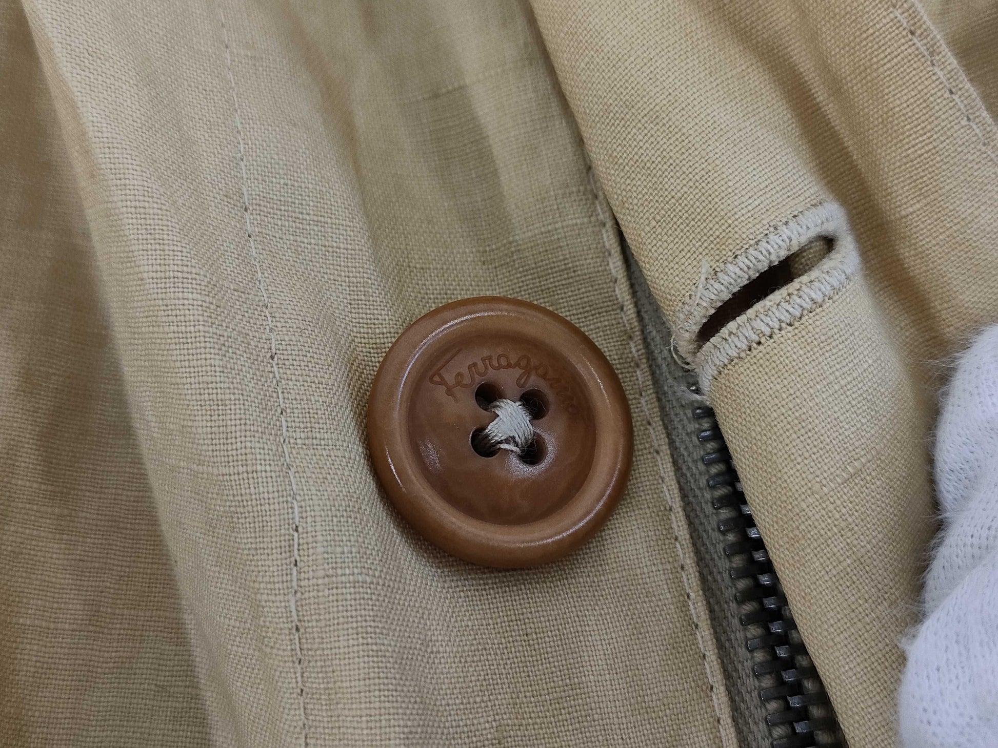 Ferragamo Gancini Long Coat Men's Size 50 Coat