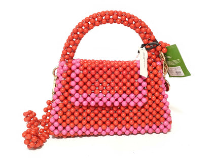 Kate Spade Kate Spade Handbag Red x Pink Beaded/Mini Bag Handbag