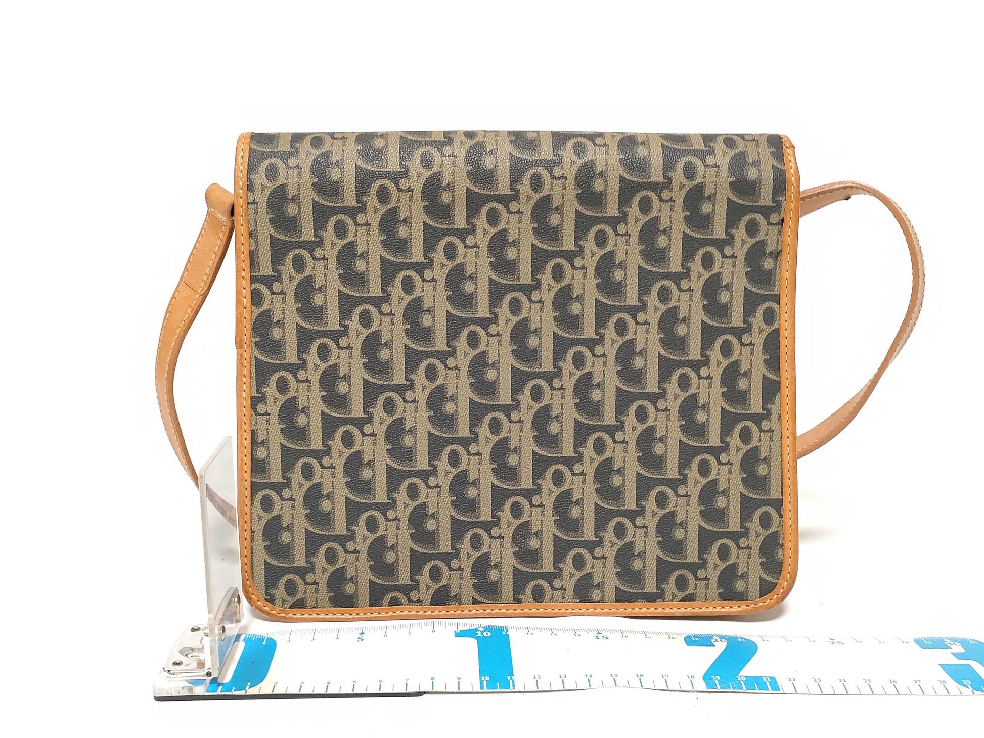 Dior Trotter DIOR/Christian Dior Trotter Shoulder Bag Navy x Beige x Light Brown Shoulder Bag