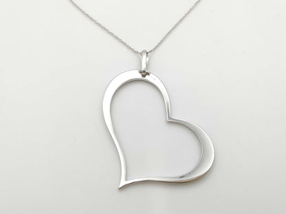 PIAGET Limelight Heart Diamond Necklace in 750 White Gold, 30.6g 