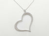 PIAGET Limelight Heart Diamond Necklace in 750 White Gold, 30.6g 