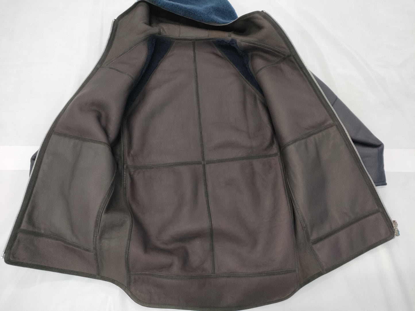 LOUIS VUITTON Reversible Mouton Jacket, Size 48