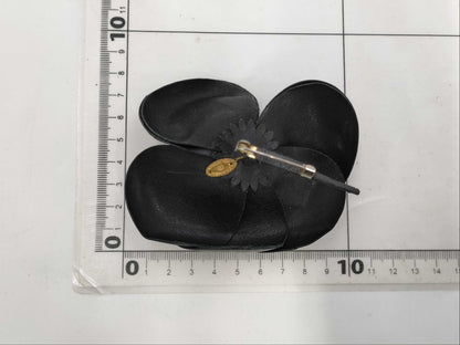 CHANEL CHANEL Camellia Corsage Black Brooch Brooch