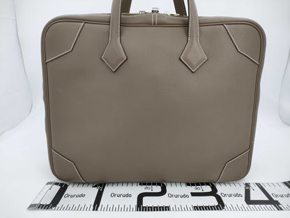 HERMES Victoria II 40 Etoupe Handbag