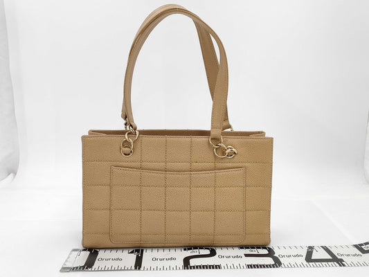 CHANEL Turnlock Caviar Leather Tote Bag with G Hardware, No. 7