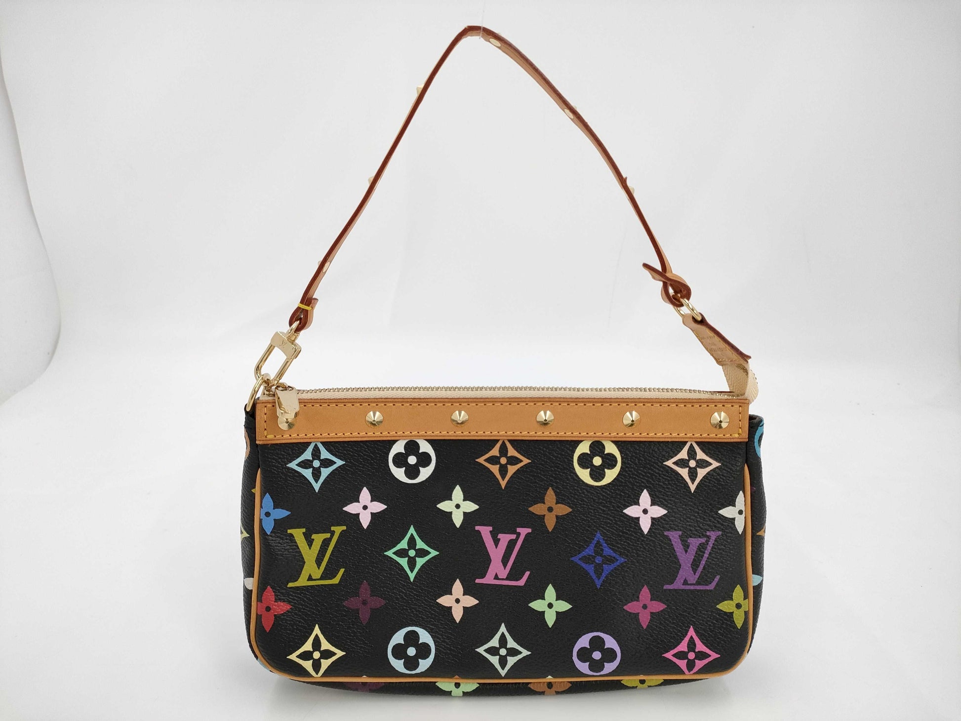 LOUIS VUITTON Monogram Multicolore Pochette Accessoires SL0033 Black Shoulder Bag