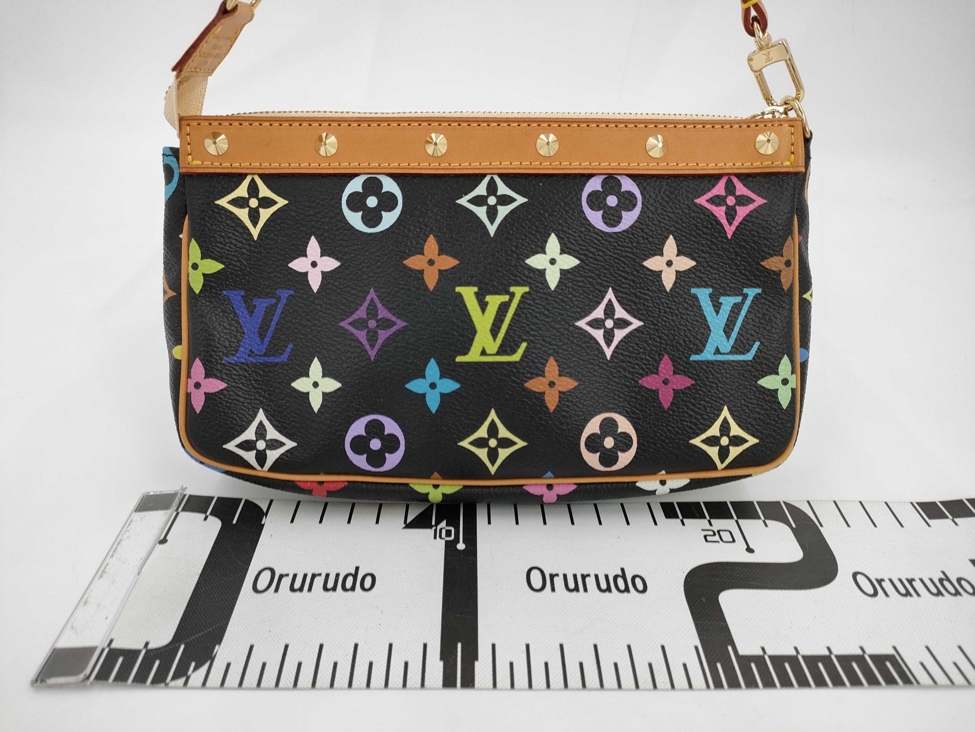 LOUIS VUITTON Monogram Multicolore Pochette Accessoires SL0033 Black Shoulder Bag