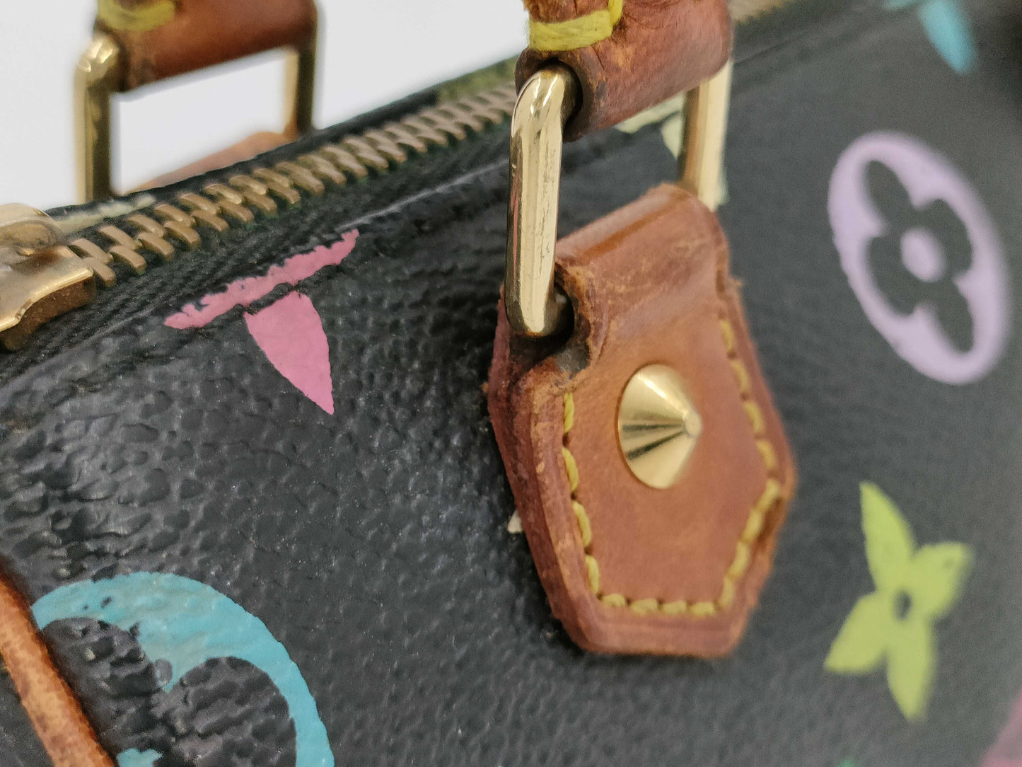 LOUIS VUITTON Monogram Multicolore Black Mini Speedy Handbag