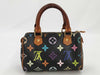 LOUIS VUITTON Monogram Multicolore Black Mini Speedy Handbag