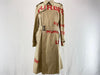 BURBERRY Horseferry Print Trench Coat, Size 46, Cotton Beige, Red