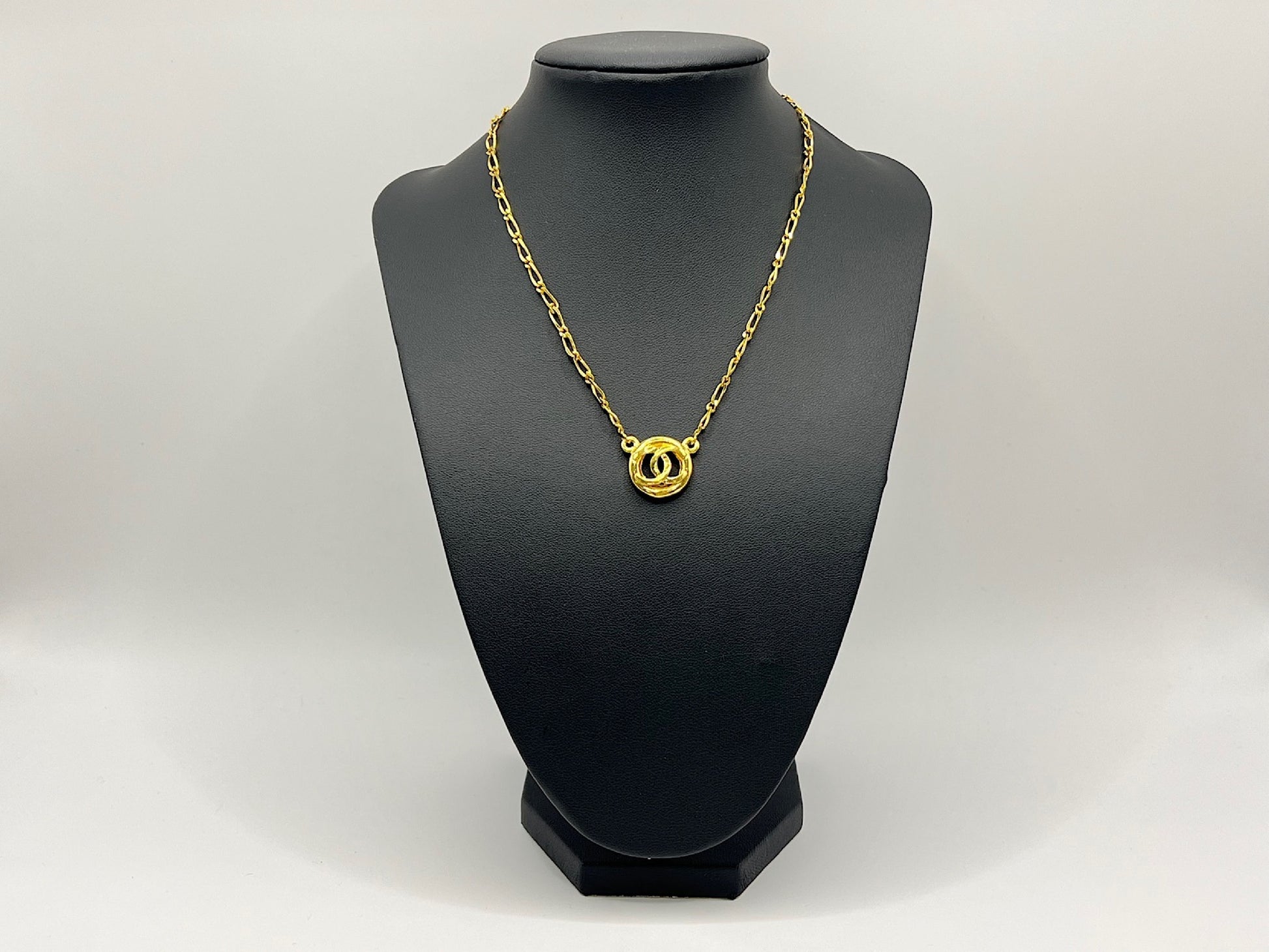 CHANEL CC Coco Mark Necklace 39cm Gold Necklace