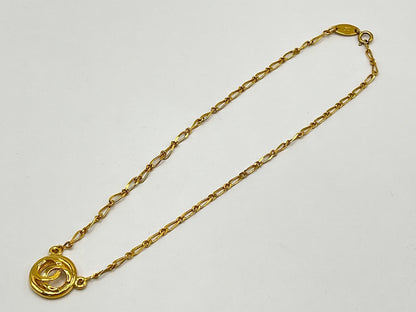CHANEL CC Coco Mark Necklace 39cm Gold Necklace