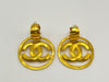 CHANEL Coco Mark Circle Earrings 96P Gold Earrings