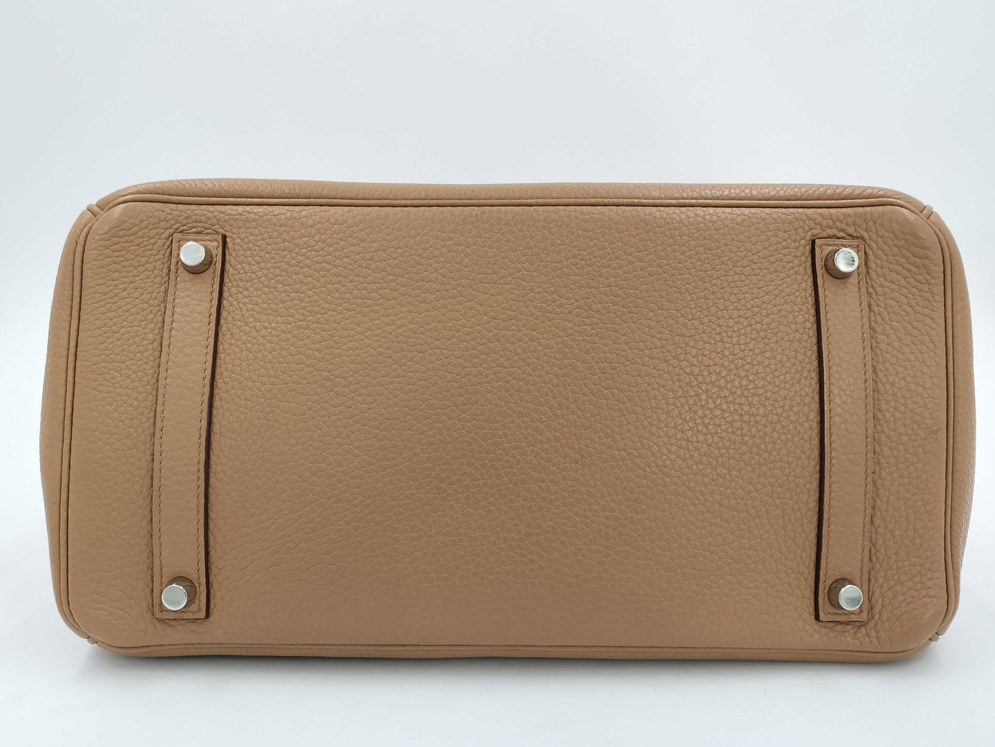 HERMES Birkin 35 Taurillon Tabac with sterling silver hardware, □N handbag