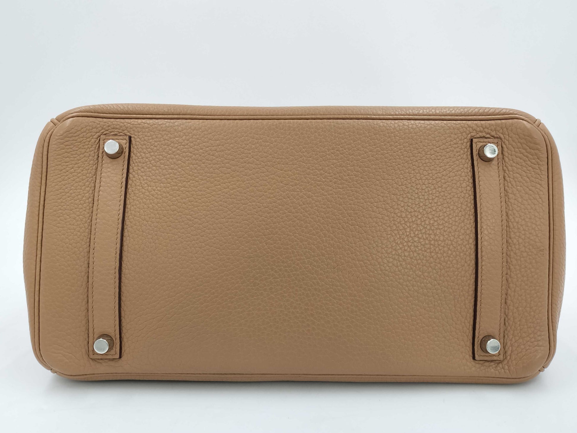 HERMES Birkin 35 Taurillon Tabac with sterling silver hardware, □N handbag