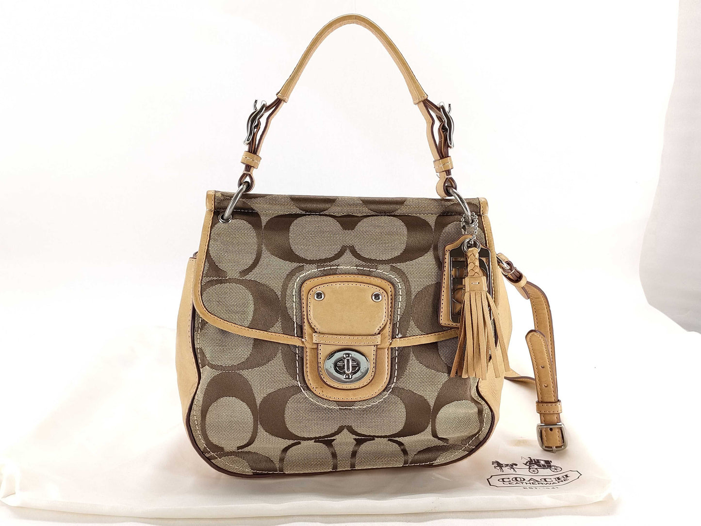 COACH Signature Coach Signature Shoulder Bag Handbag
