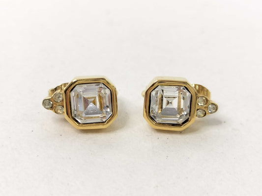 GIVENCHY YSL Gold Stone Necklace and Earrings