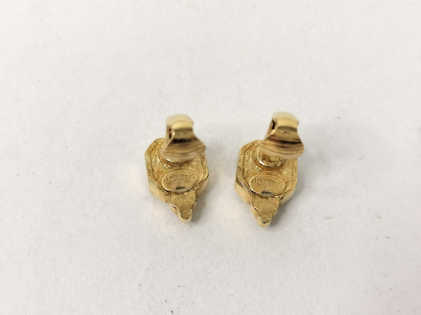 GIVENCHY YSL Gold Stone Necklace and Earrings