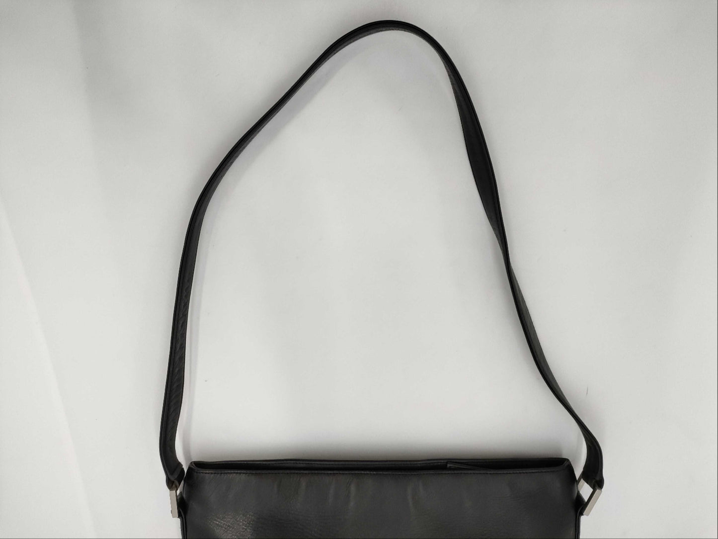 CHANEL Leather Shoulder Bag, Black, No. 5