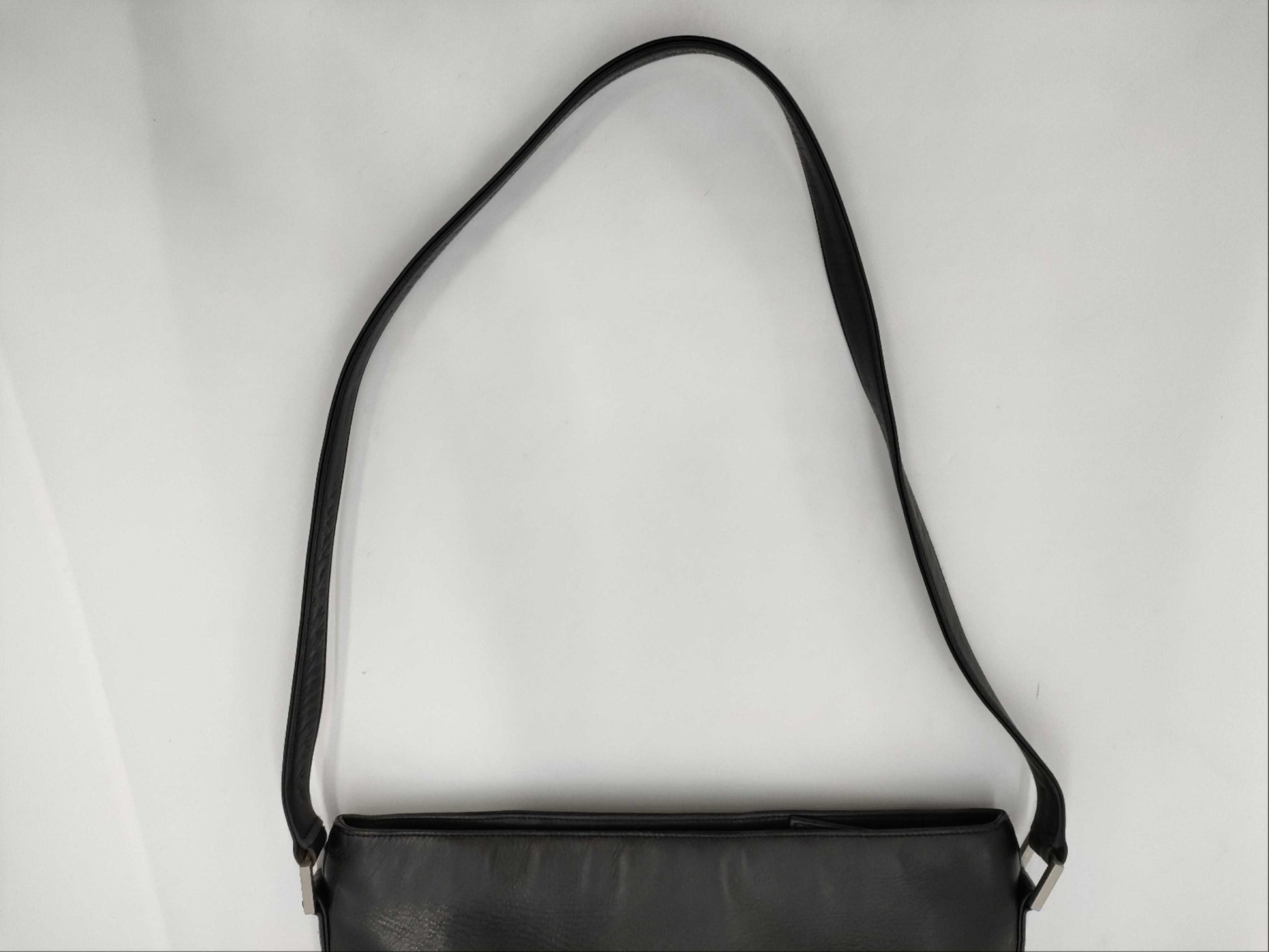CHANEL Leather Shoulder Bag, Black, No. 5