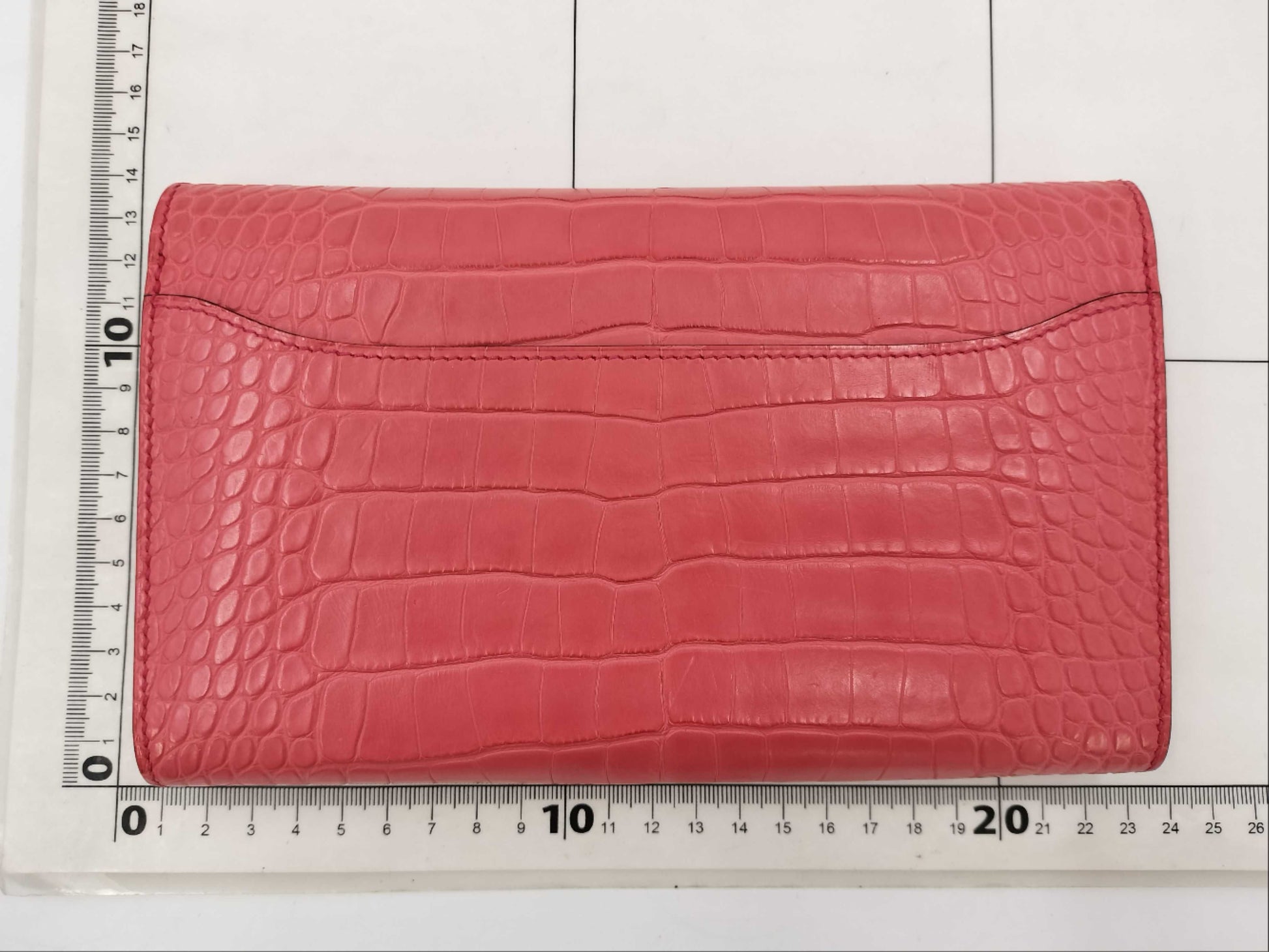 HERMES Alligator Wallet with D Stamp