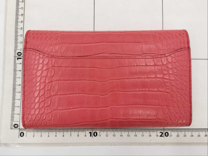 HERMES Alligator Wallet with D Stamp