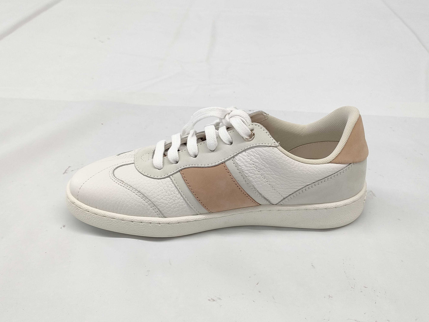 Salvatore Ferragamo Women's Leather Suede Sneakers with New Logo, Size 6.5