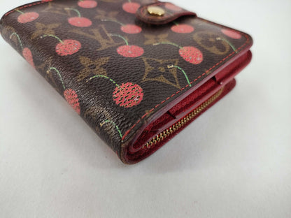 LOUIS VUITTON Monogram Cherry Compact Zip Wallet M95005