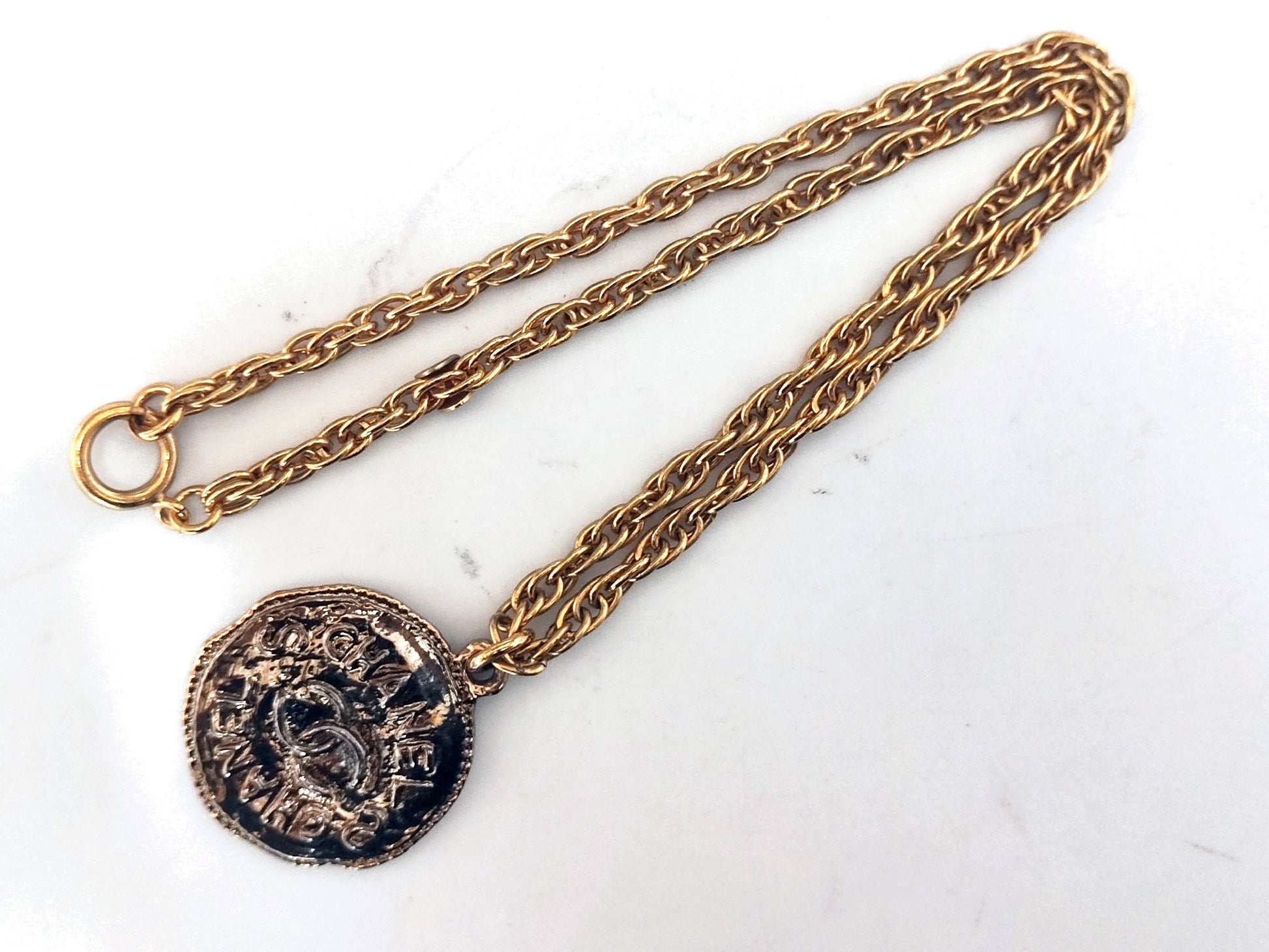 CHANEL Coco Mark Necklace 93P Necklace