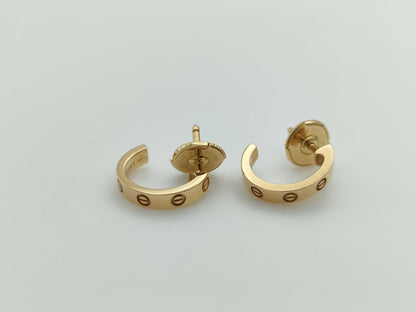 Cartier Mini Love PG Au750 3.3g Earrings 