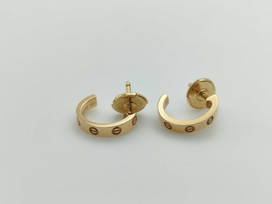 Cartier Mini Love PG Au750 3.3g Earrings 