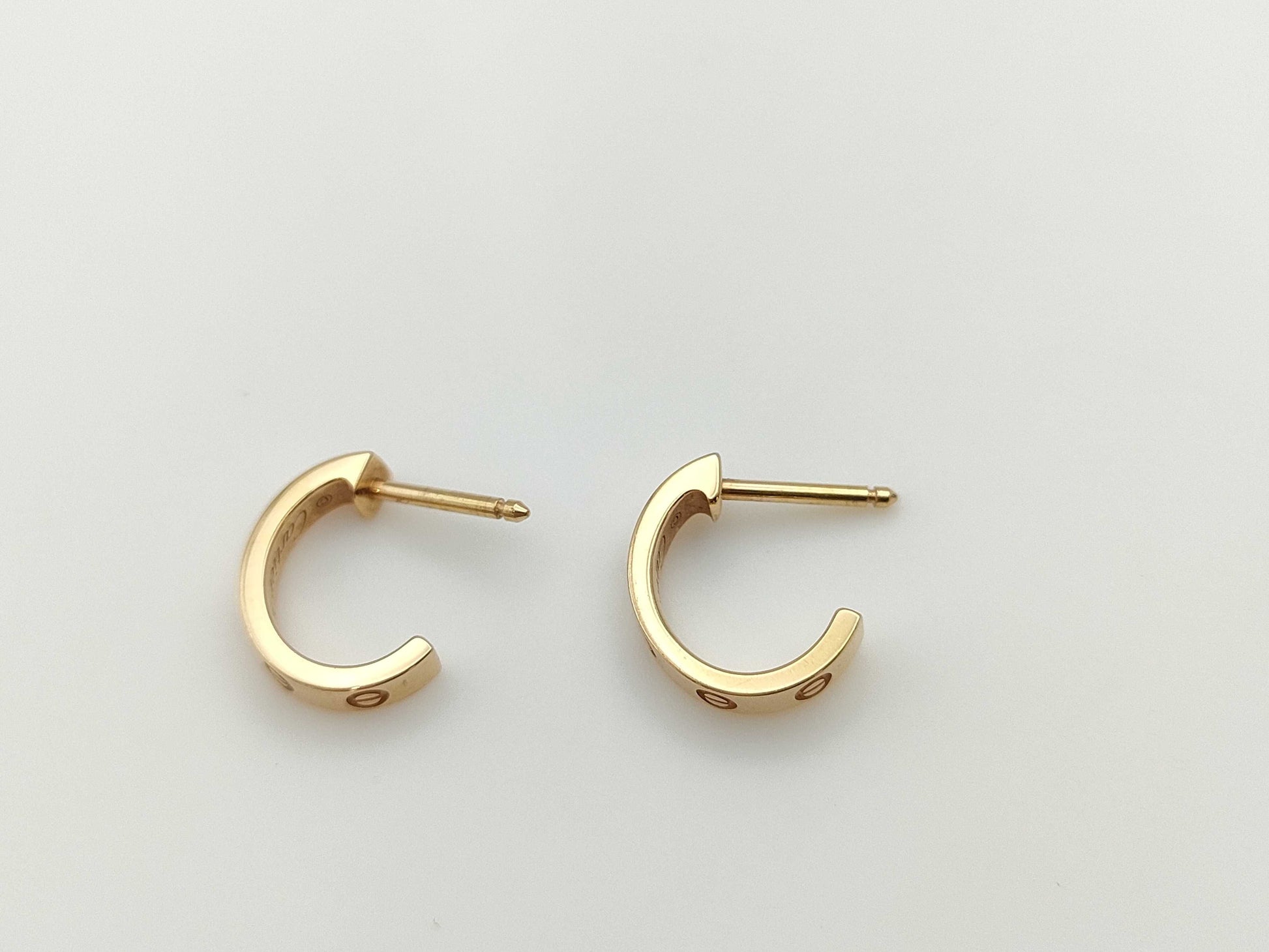 Cartier Mini Love PG Au750 3.3g Earrings 