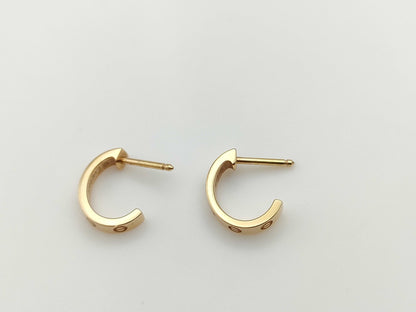 Cartier Mini Love PG Au750 3.3g Earrings 