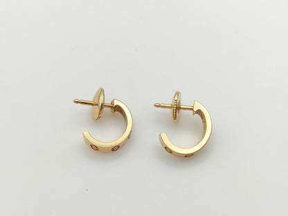 Cartier Mini Love PG Au750 3.3g Earrings 