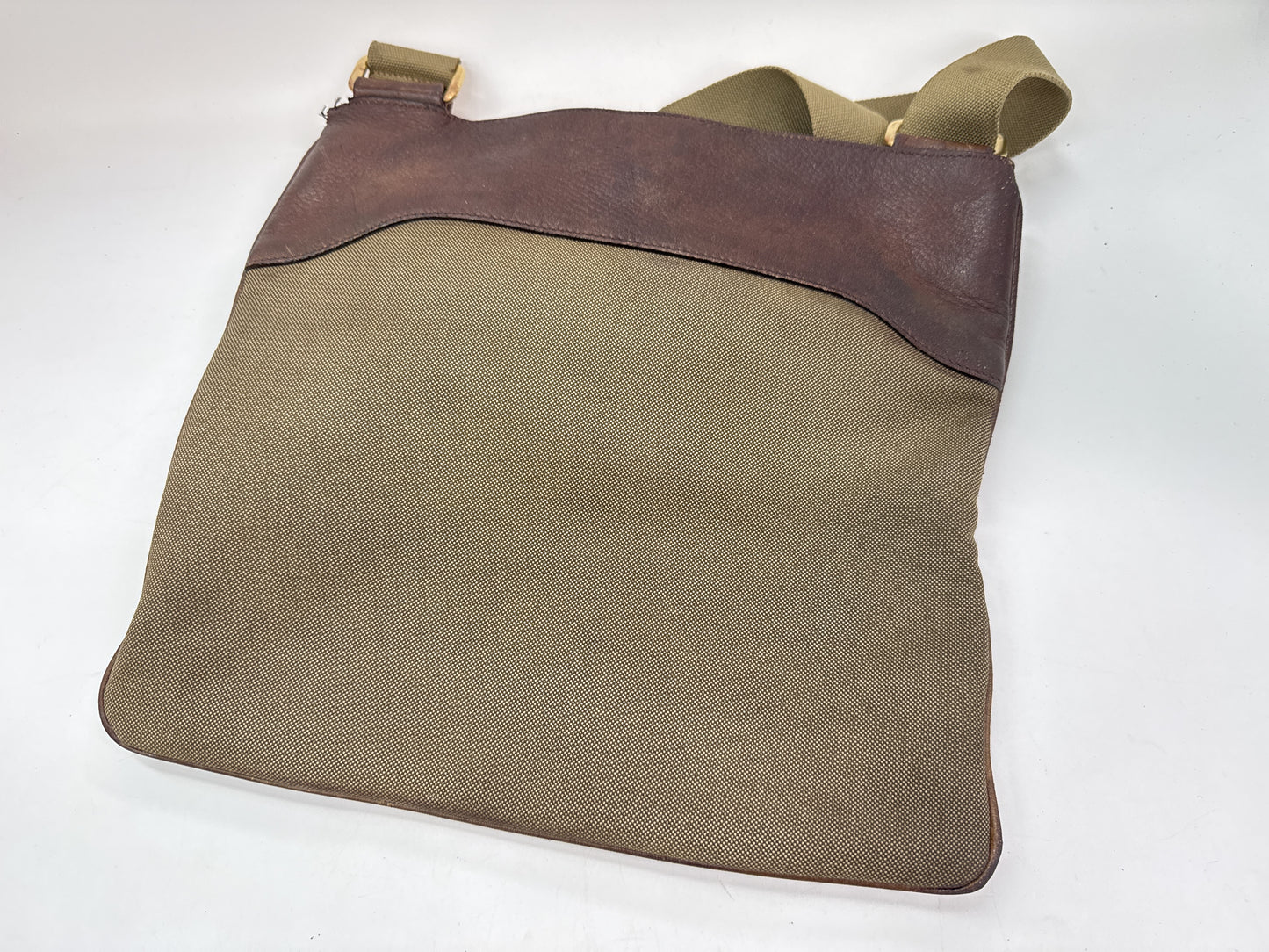 PRADA Prada Shoulder Bag Canvas x Leather Brown x Beige Shoulder Bag