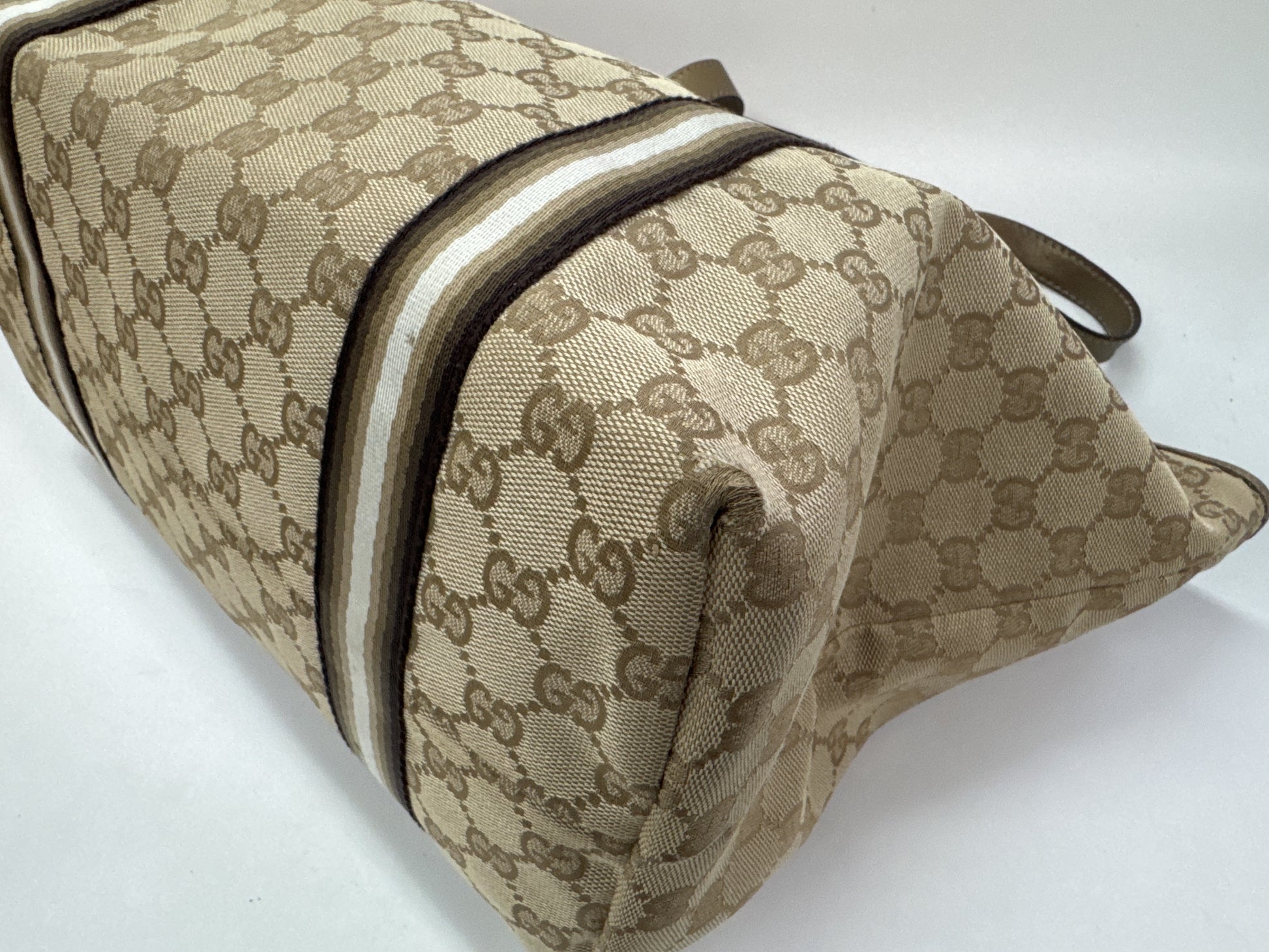 GUCCI GG Canvas Tote Bag with Charm