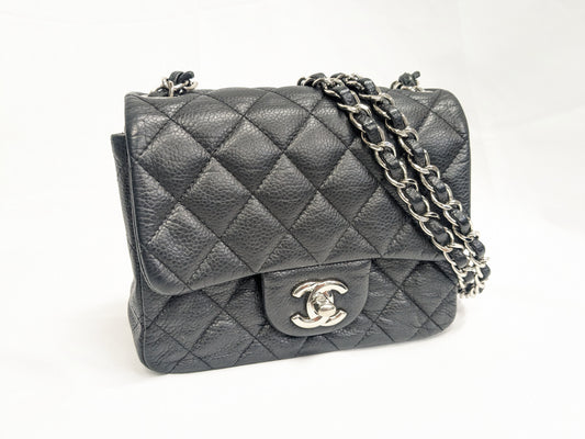 CHANEL Soft Caviar Mini Matelasse 18258384 Seal Guarantee Shoulder Bag