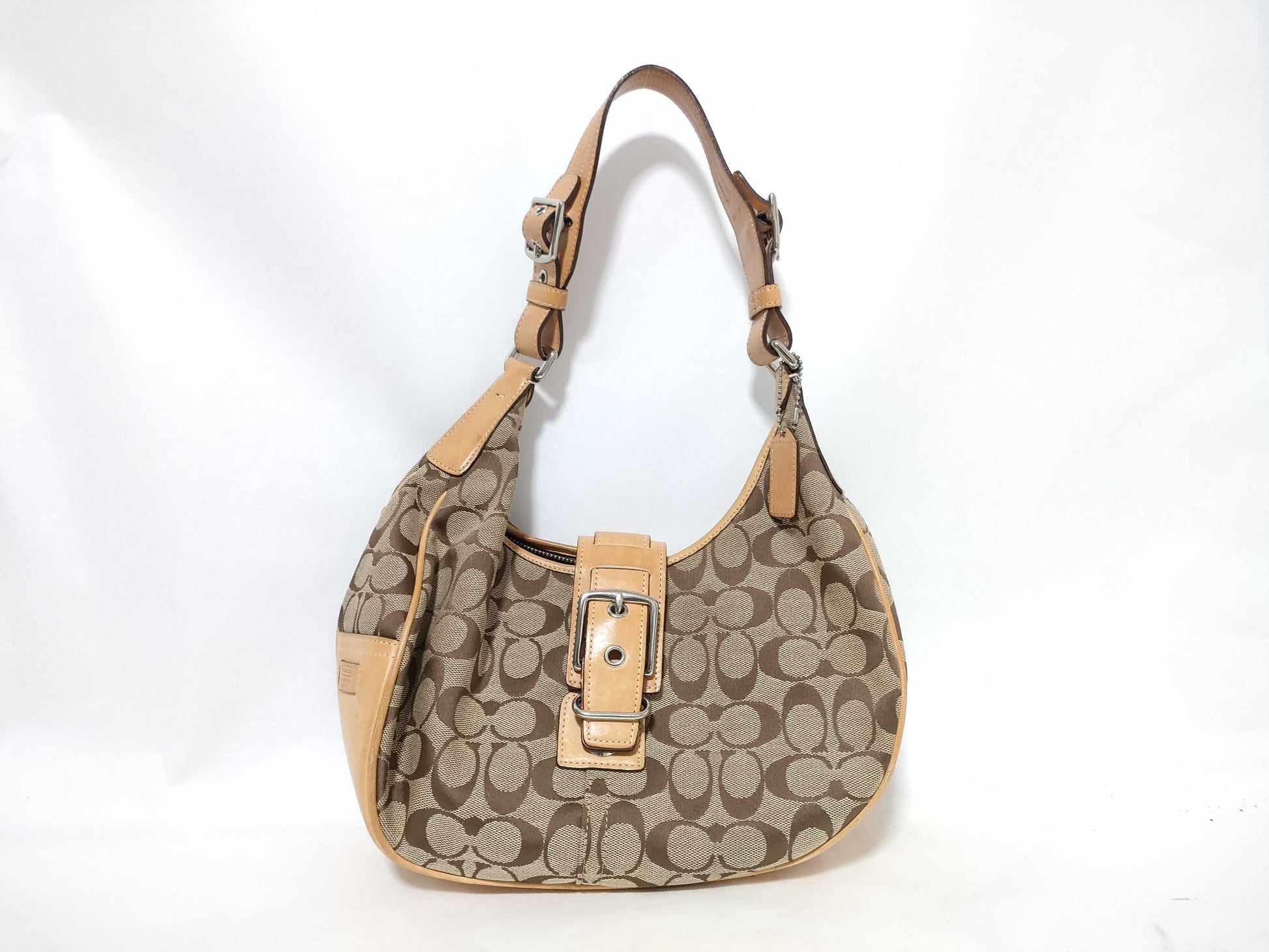 COACH Signature One-Shoulder Shoulder Bag