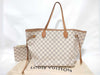 LOUIS VUITTON Damier Azur Neverfull Tote Bag with Pouch