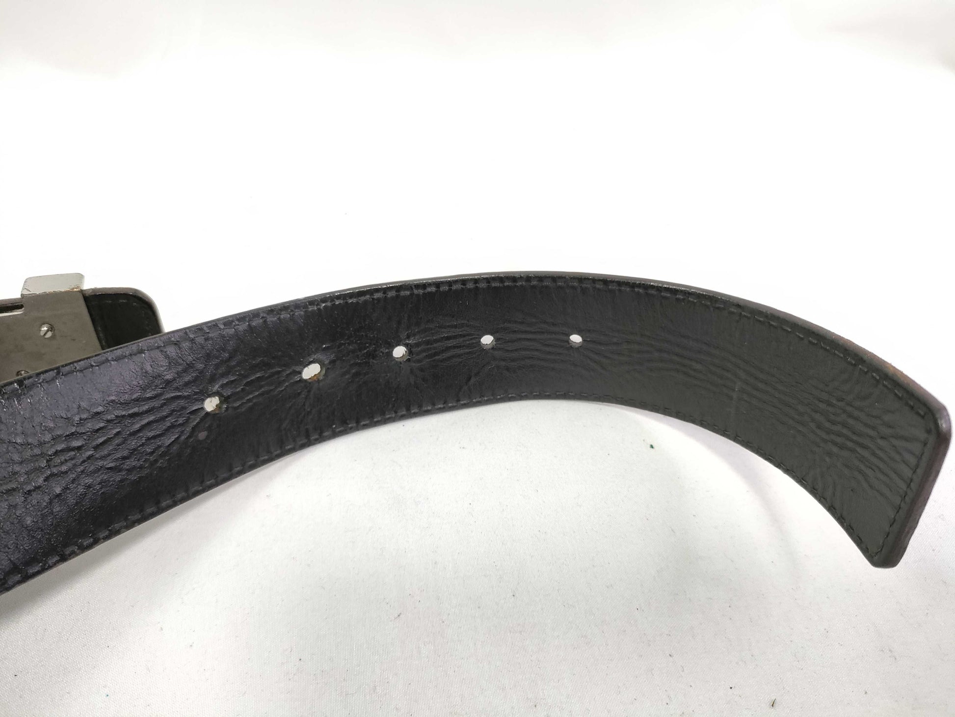 LOUIS VUITTON Micro Damier Santur Belt Size 90/36 Belt