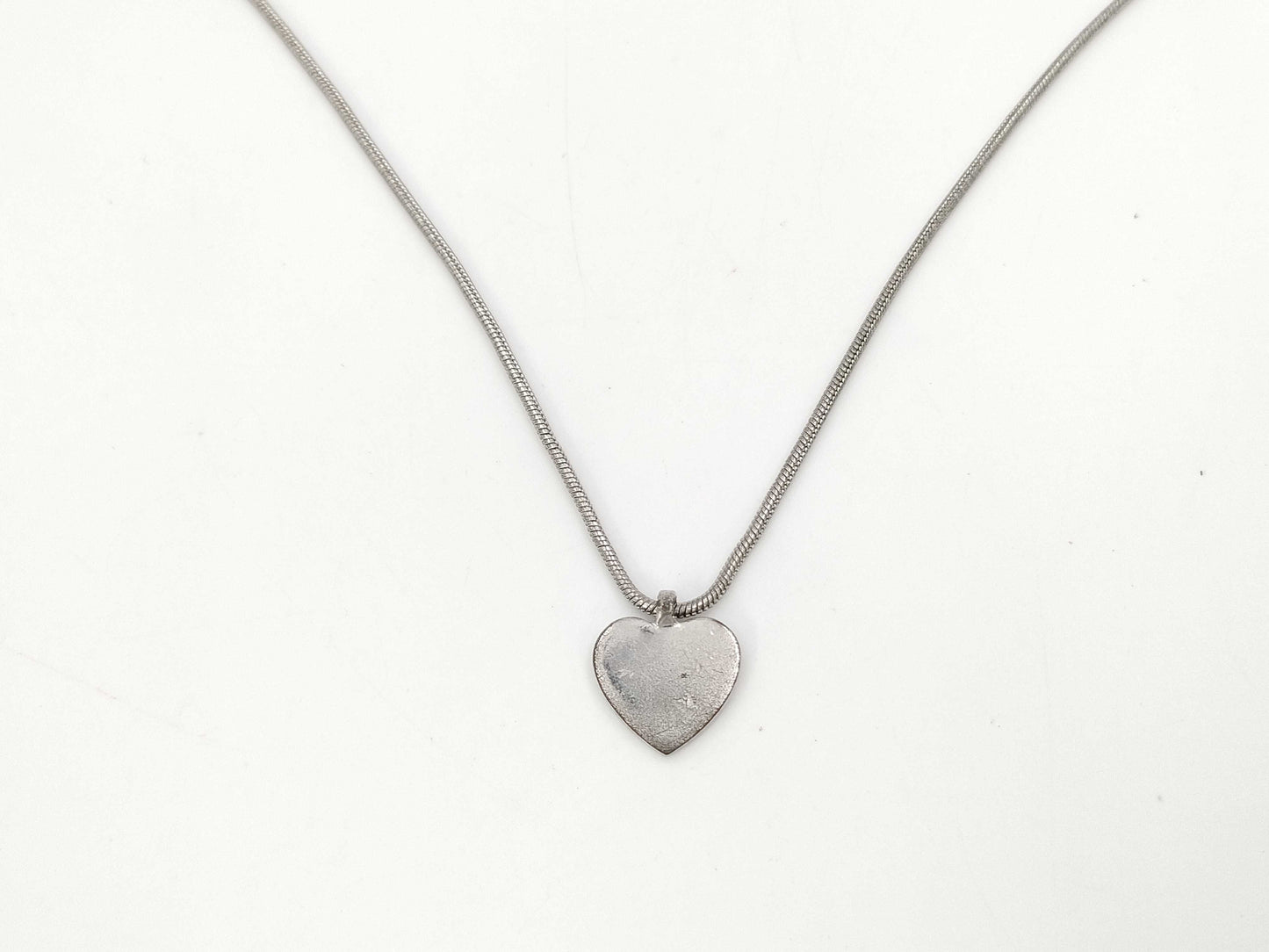 Dior Heart Necklace Silver Necklace