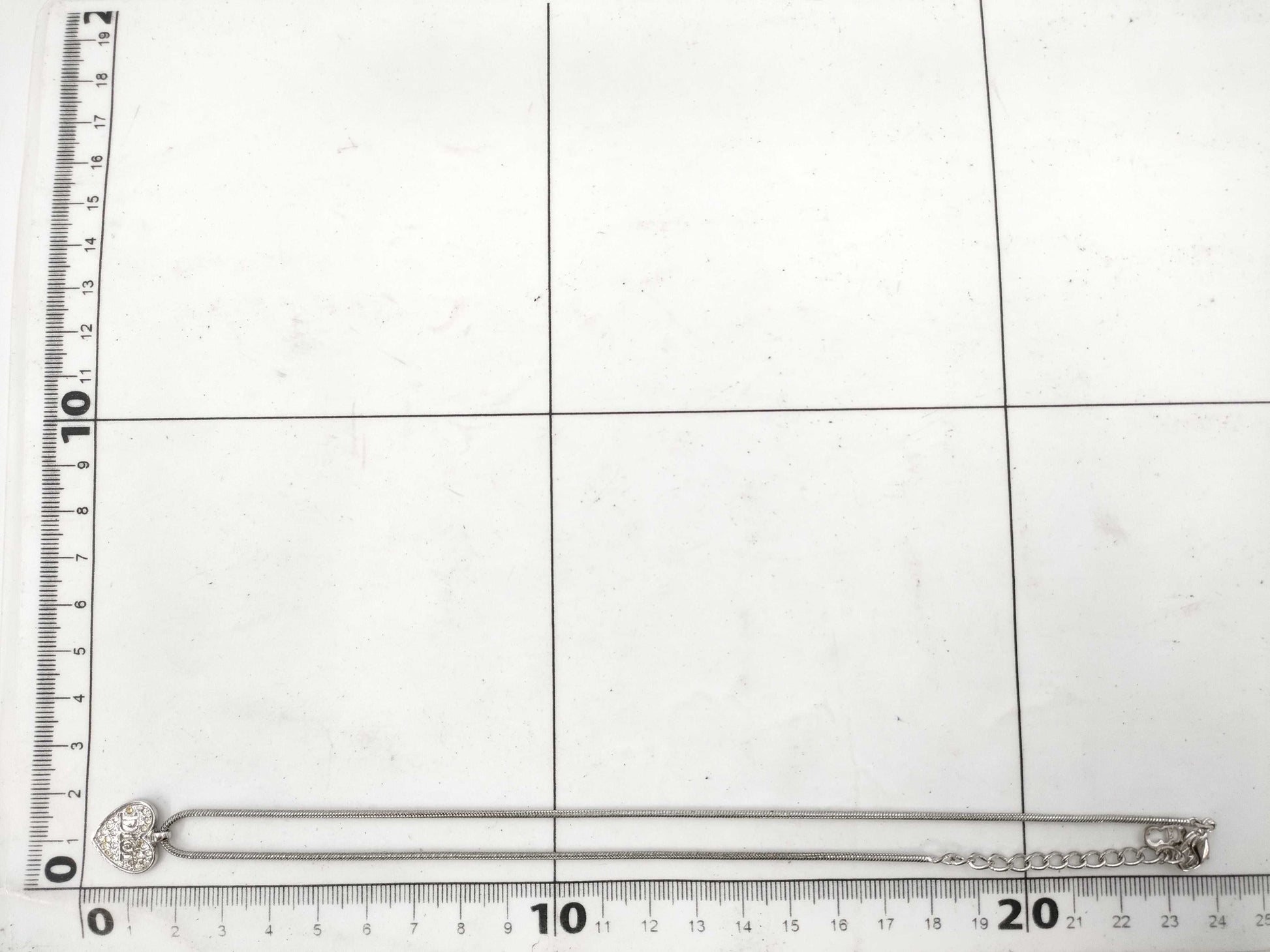 Dior Heart Necklace Silver Necklace