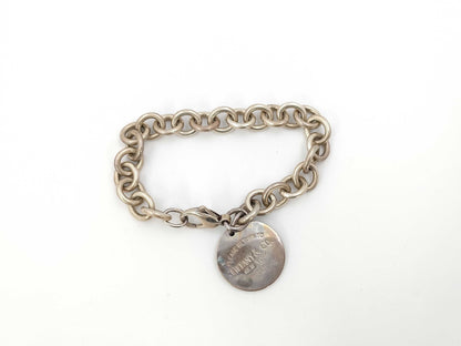 Tiffany & Co. Return Two-Round Tag Bracelet, SV925, 36.1g