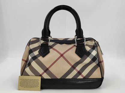 BURBERRY Nova Check Boston Bag