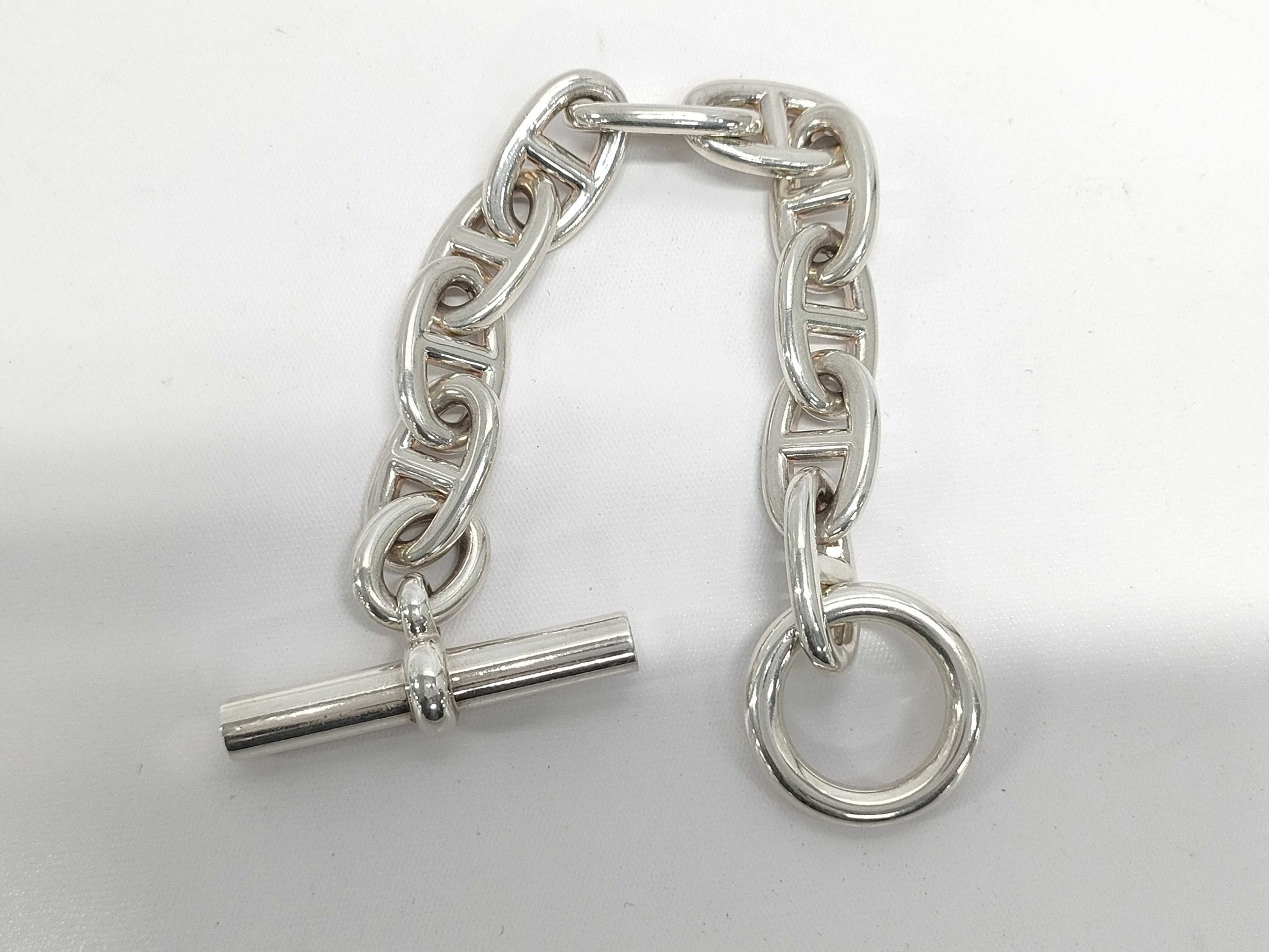 HERMES Chaine d'Ancre Bracelet/Bangle 96.0g/Ag925 Bracelet/Bangle