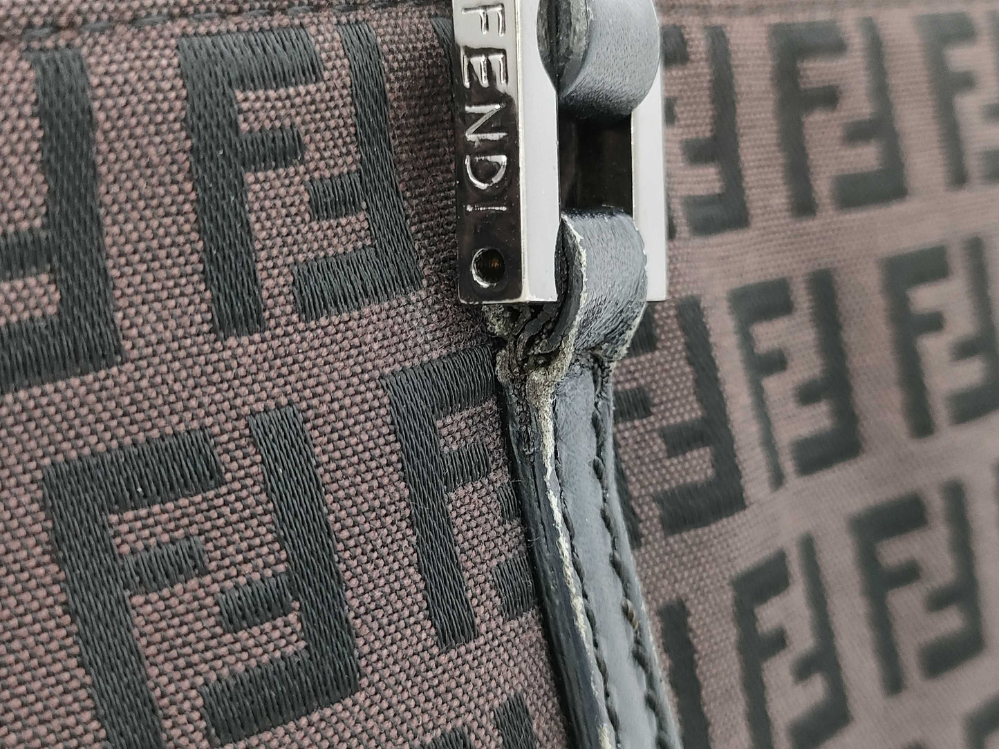 FENDI Zucchino Handbag Handbag
